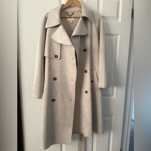 Banana Republic Beige Double-Breasted Trench Coat